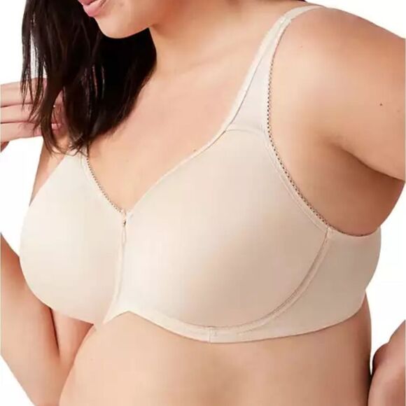 🐢 Wacoal Basic Beauty Underwire T-Shirt Bra 853192 42DD Sand Nude 5 - Picture 3 of 10